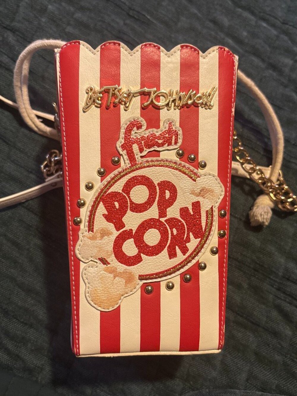 Betsey Johnson popcorn bag vintage
